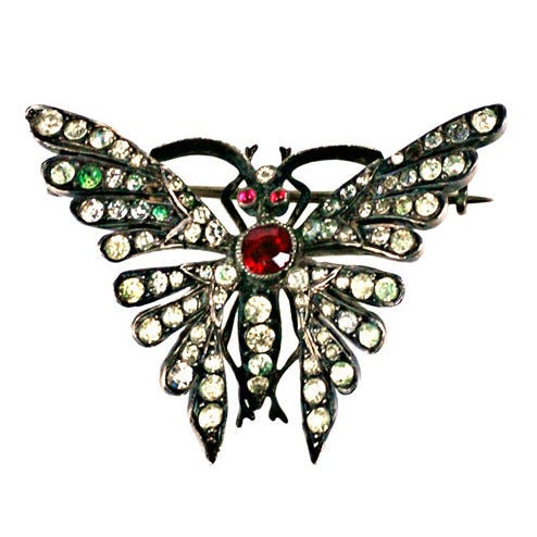 Victorian Paste Butterfly For Sale