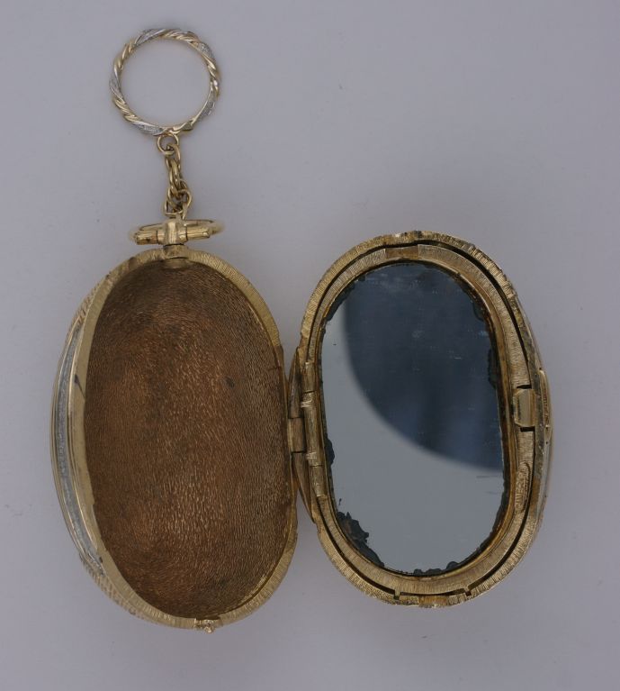 Women's Ciner Gilt and Silver Gilt Minaudiere with Finger Ring