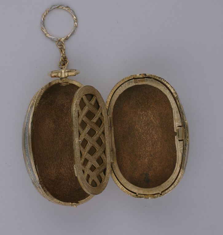 Ciner Gilt and Silver Gilt Minaudiere with Finger Ring 1