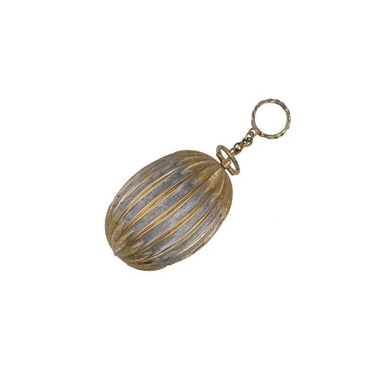 Ciner Gilt and Silver Gilt Minaudiere with Finger Ring