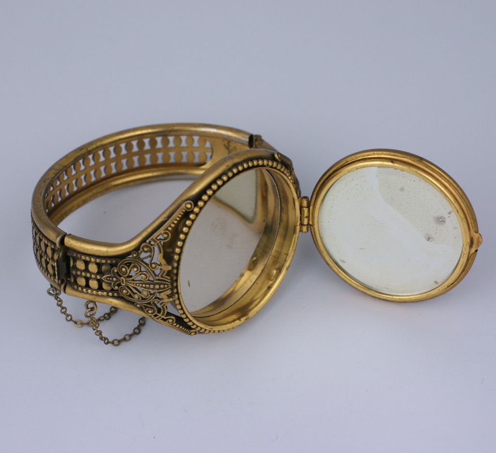 Women's Unusual Jewelled Compact Cuff, 1940s For Sale