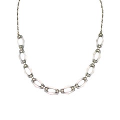 Tiffany Art Deco Rock Crystal and Diamond Necklace