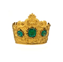 Antique Impressive 19th Century French Crown Cuff