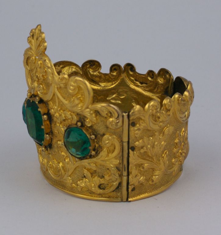 Victorian Impressive 19th Century French Crown Cuff