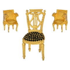 Vintage Karl Lagerfeld French Chair Suite
