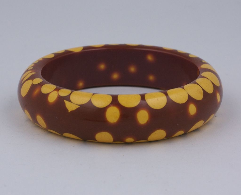 Belle Kogan Seltenes Armband mit Injektionspunkten:: 1930er Jahre