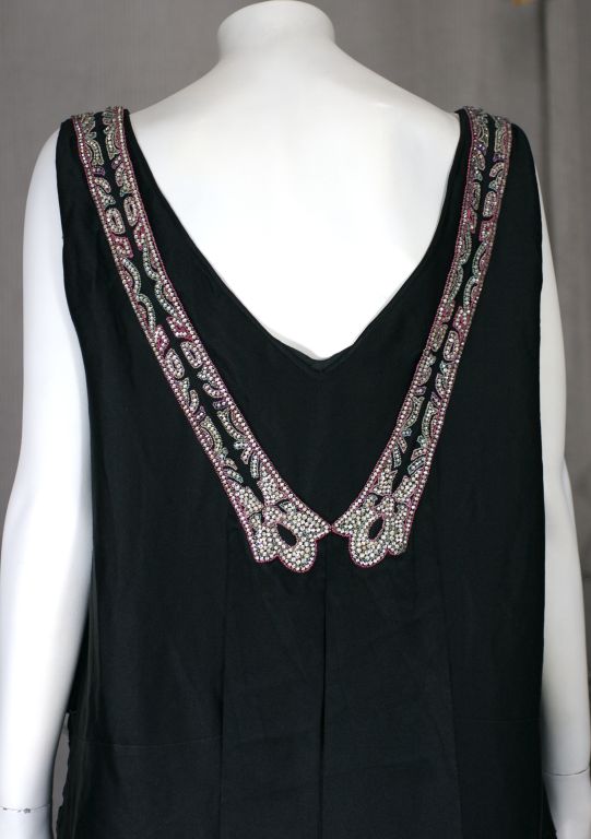 Agnes Haute Couture Beaded and Diamante 1920s Dress For Sale 3