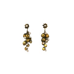 Retro Miriam Haskell Gold and Pearl Grape Clusters