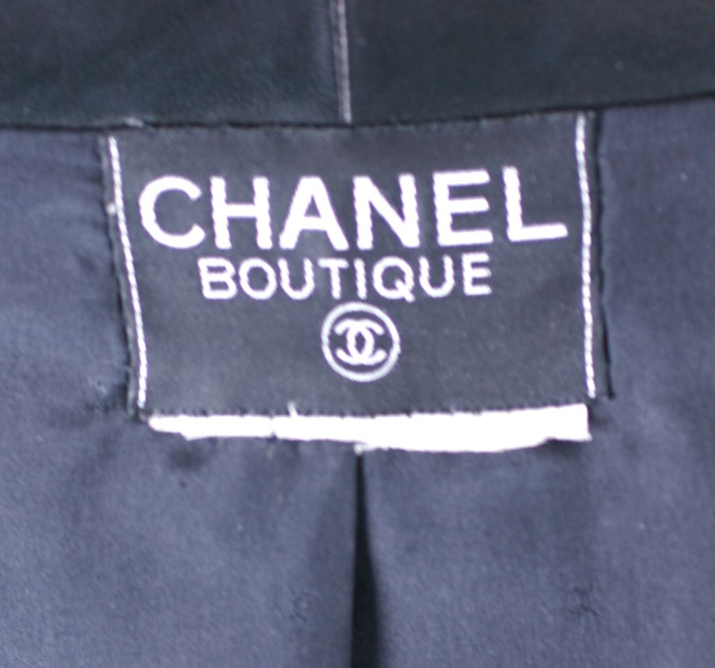 Chanel - Veste en cuir et gros grain rose lilas pâle en vente 1
