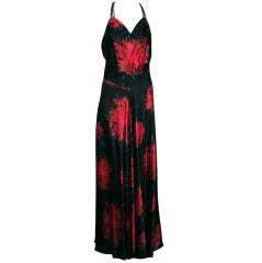 1930's Satin Gown with Elaborate Back Detailing