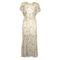 Floral Cotton Voile Afternoon Dress, 1930s
