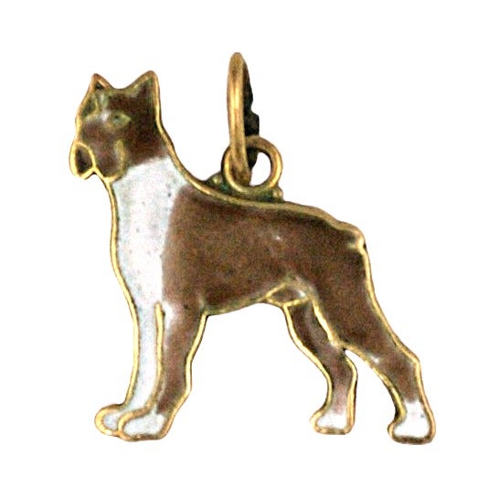 14K Enamel Boxer Charm