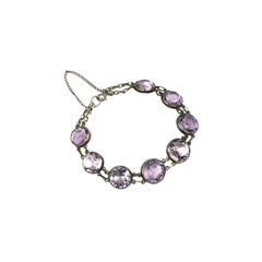 Amythest Bracelet Art Déco Collet Set