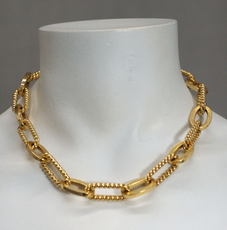 Elegant Hermes Style Link Necklace by Grosse