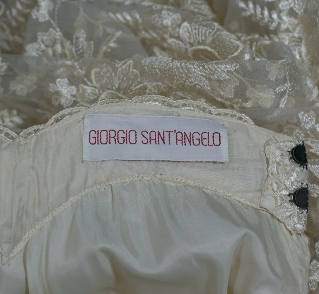 Giorgio Sant Angelo Romantic Lace Ensemble In Good Condition For Sale In New York, NY