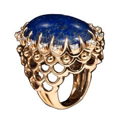 Lapis Lazuli Dome Ring Lapis Lazuli Dome Ring
