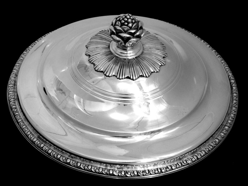 Fabulous French Sterling Silver Ecuelle, Covered Serving Dish/Tureen Rococo 1