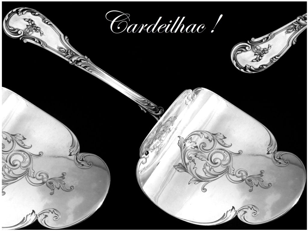 Art Nouveau CARDEILHAC French All Sterling Silver Asparagus/Pastry Server Rococo