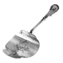 CARDEILHAC French All Sterling Silver Asparagus/Pastry Server Rococo