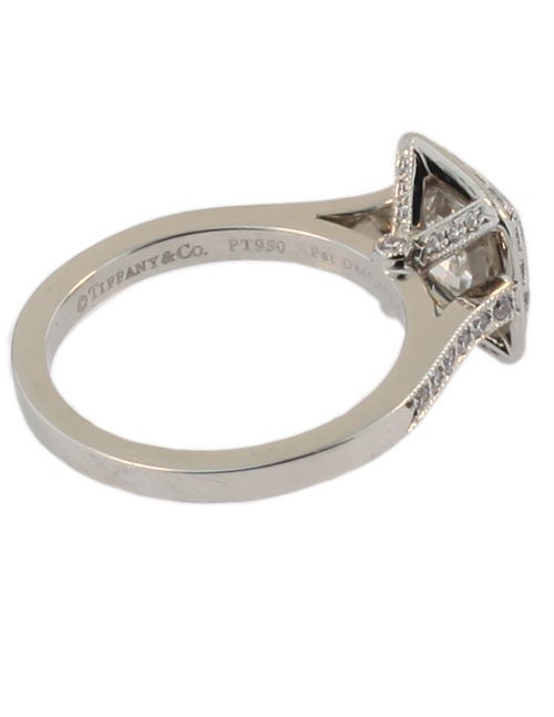 Women's Tiffany & Co. Legacy Platinum 1.78 ct. Cushion Cut Diamond Engagement Ring