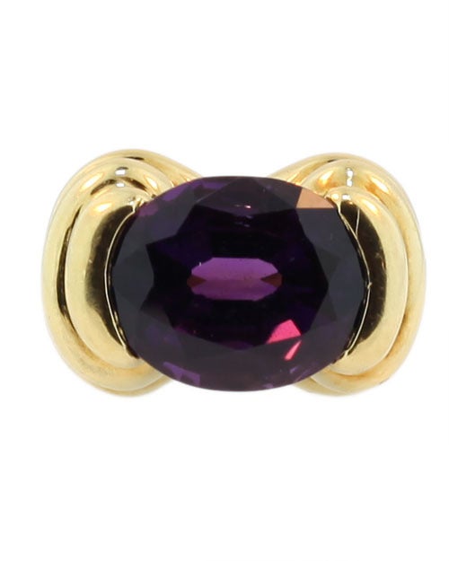 Gold and Amethyst Ring by Secrett