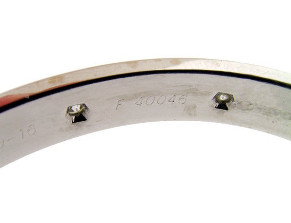 Cartier 10 Diamond White Gold Love Bracelet In Excellent Condition For Sale In Toronto, ON