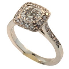 Tiffany & Co. Legacy Platinum 1.78 ct. Cushion Cut Diamond Engagement Ring