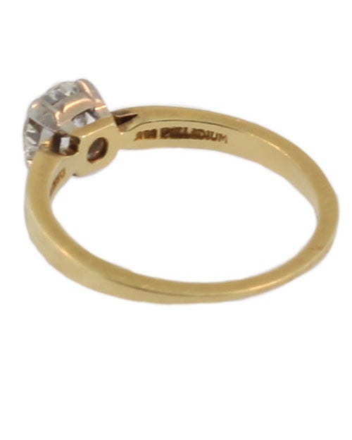 Tiffany & Co. Palladium Diamond Gold Ring For Sale 1
