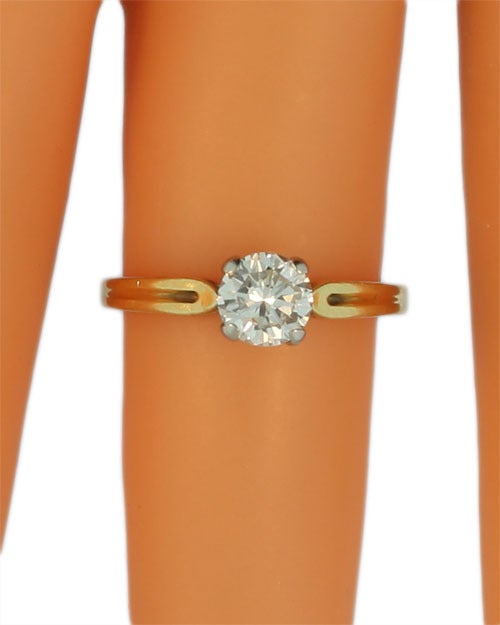 Tiffany & Co. Palladium Diamond Gold Ring For Sale 4