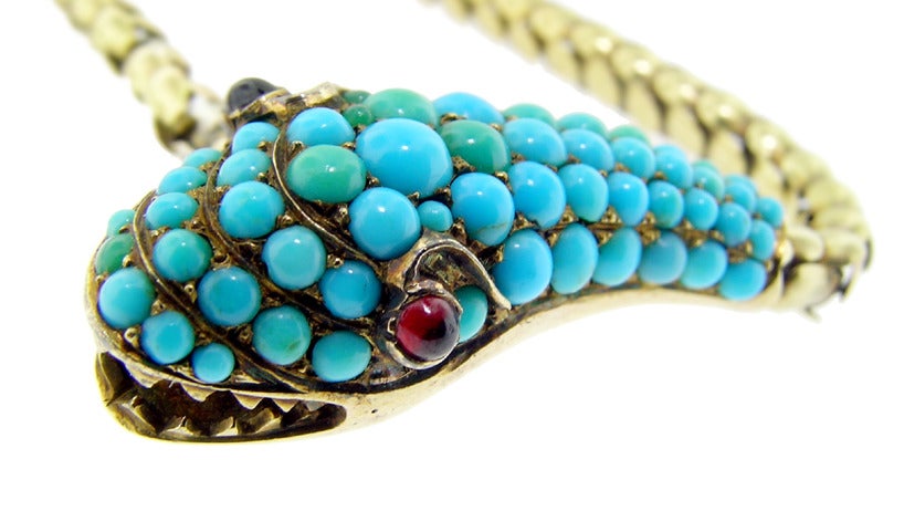 Victorian Snake Necklace For Sale 1