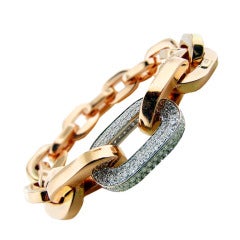 Italian Diamond Gold Bracelet