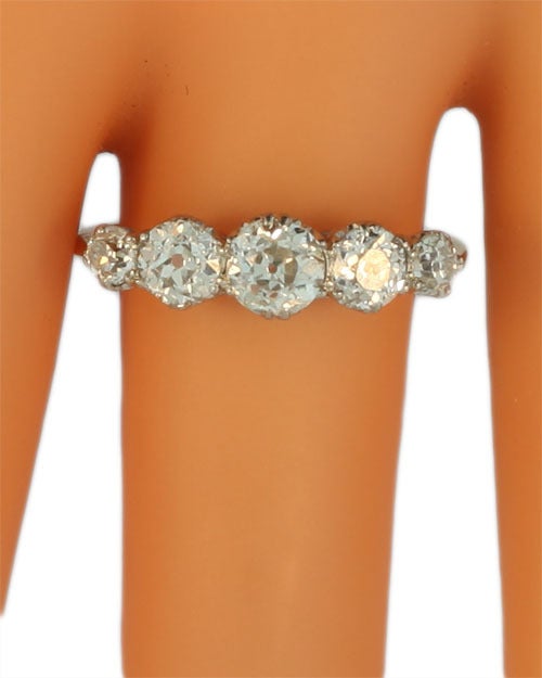 Antique Five Stone Diamond Ring For Sale 2