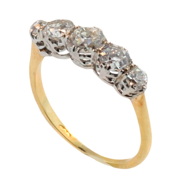 Antique Five Stone Diamond Ring For Sale