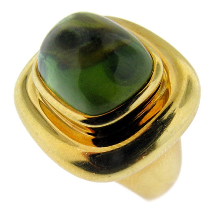 Tiffany & Co. Paloma Picasso Green Cabochon Tourmaline Ring