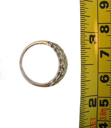 Birks Platinum and Diamond Ring For Sale 1