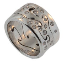 Georg Jensen 3 Piece Fusion Diamond Puzzle Ring
