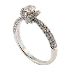F Colour Diamond Encrusted Engagement Ring