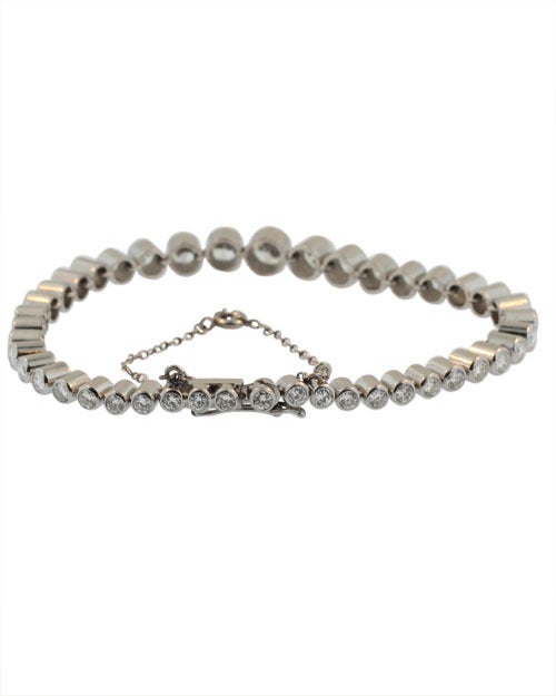 Vintage Diamond  Platinum Bracelet