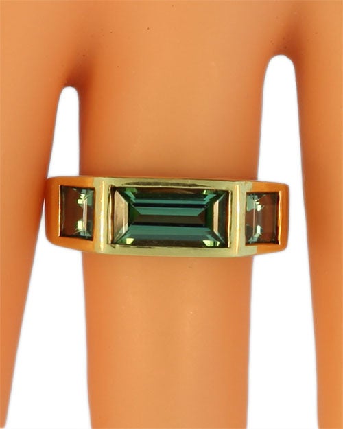 Paloma Picasso for Tiffany & Co. Green Tourmaline Ring For Sale 1