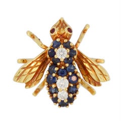 Tiffany & Co. Sapphire and Diamond Bee Brooch