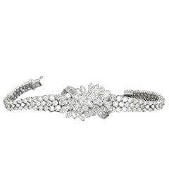 Diamond Lady's White Gold Bracelet 3