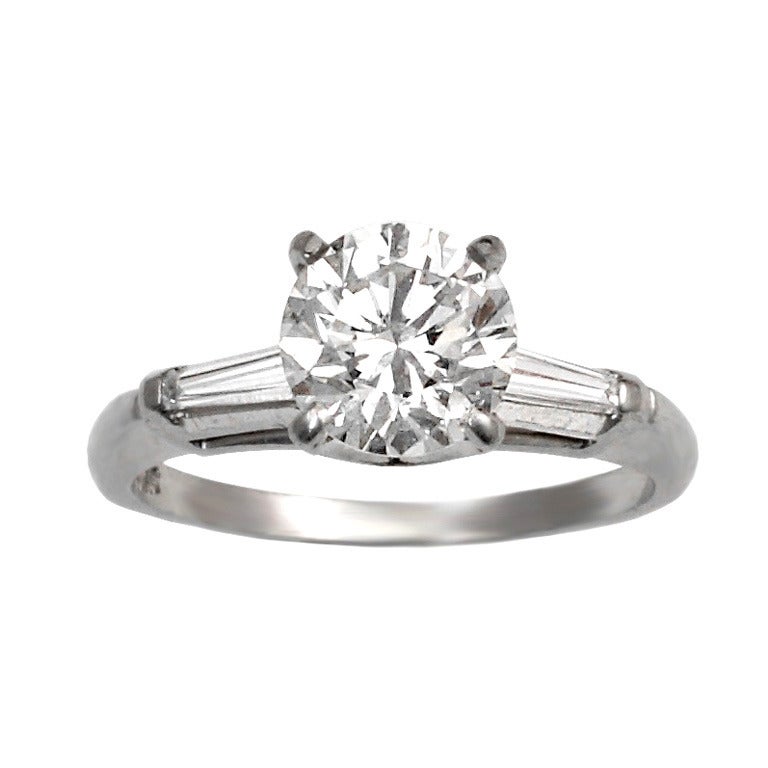 1.44 Carat Diamond Engagement Ring For Sale