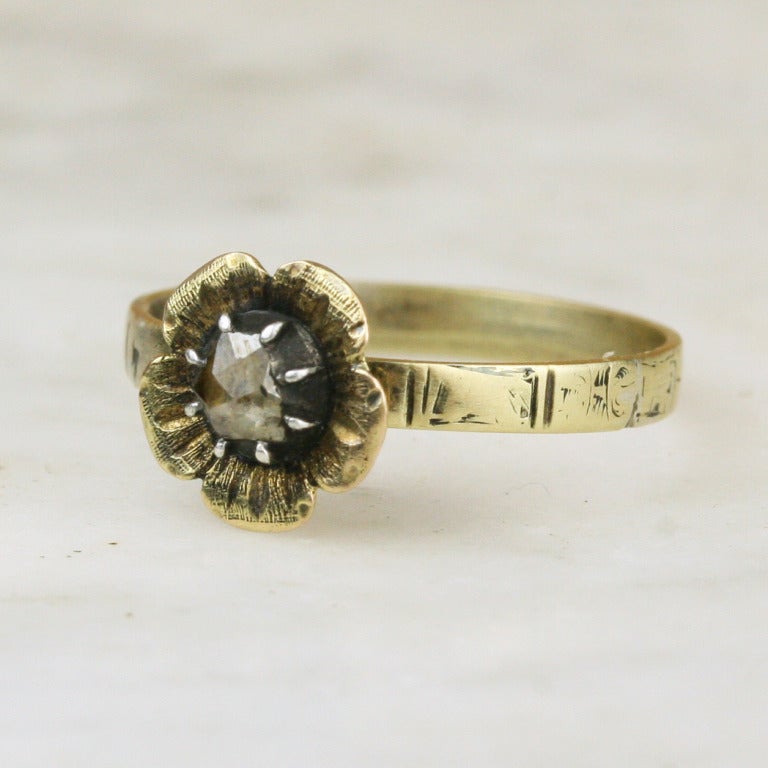 Women's Georgian Gold and Diamond Ring