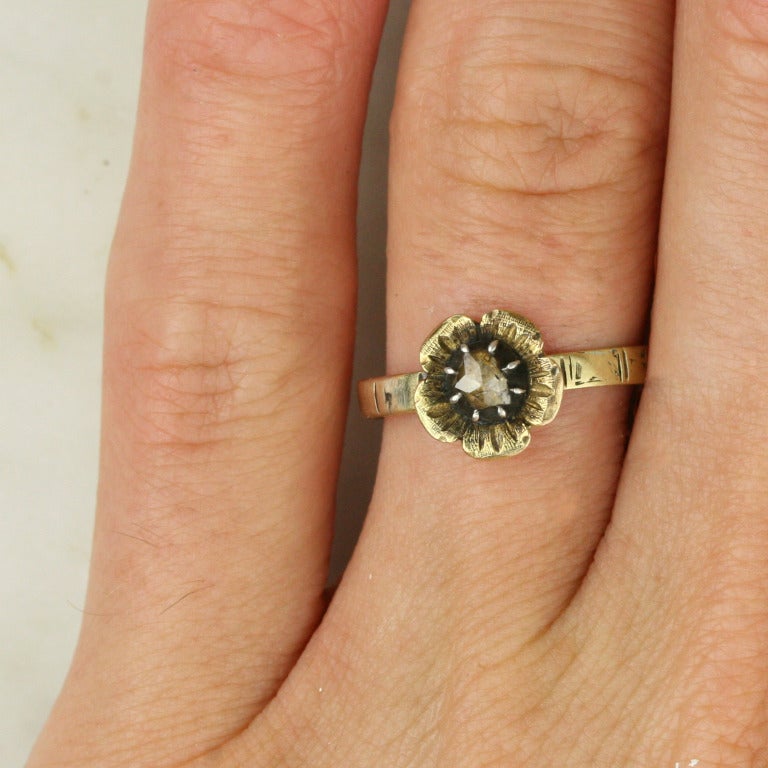Georgian Gold and Diamond Ring 2