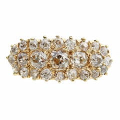 Antique Victorian Diamond and Gold Halo Ring