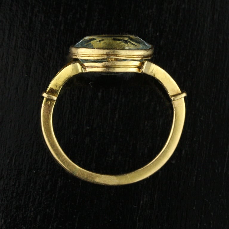 Women's Aquamarine Gold Ring