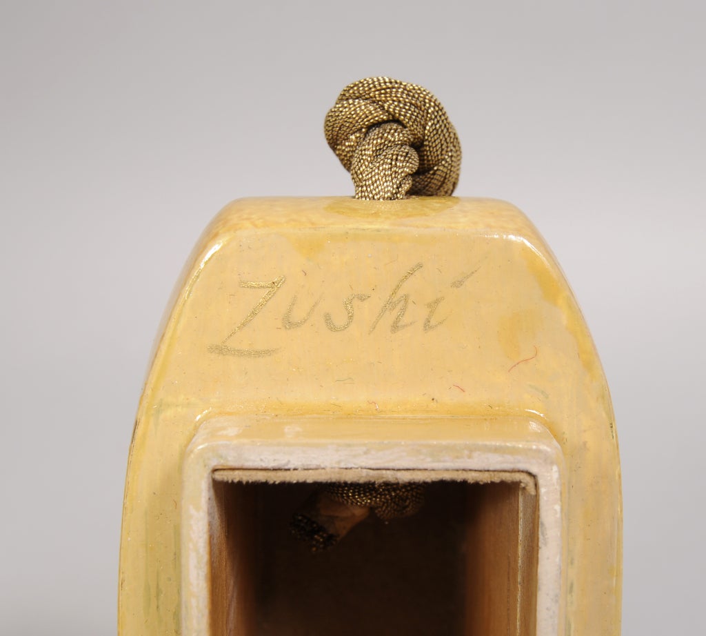 Zushi Painted Wood Bag 1