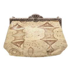 Jacomo  Skin Bag with Marcasite Frame