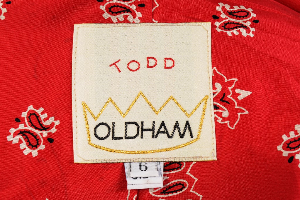 Women's Todd Oldham Silk Bandana Print Jacket
