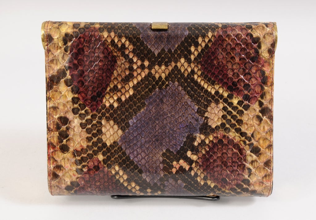 Jacomo Snakeskin Clutch